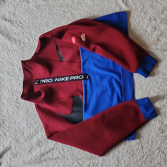 Nike Sweaters - Nike | Pro Get Fit Dri-Fit Cropped Sweatshirt Size Large
